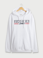 JACK AND JONES Sweat-shirt Fit +  Capuche Blanc
