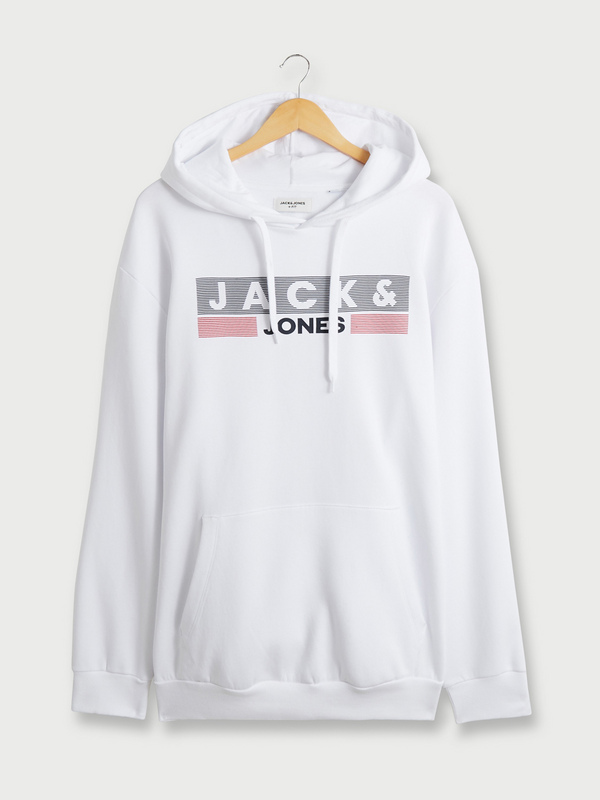 JACK AND JONES Sweat-shirt Fit + À Capuche Blanc