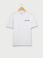 TOMMY JEANS Tee-shirt Signature Brode Blanc