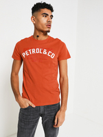 PETROL INDUSTRIES Tee-shirt Grand Logo Plac Orange
