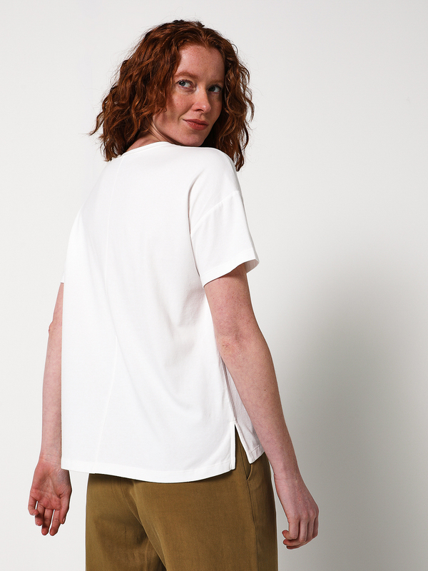 ESPRIT Tee-shirt Uni Motif Foil Blanc Photo principale