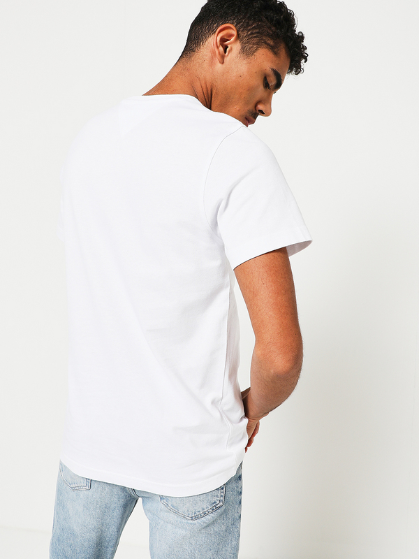 TOMMY JEANS Tee-shirt En Coton Avec Logo Blanc Photo principale