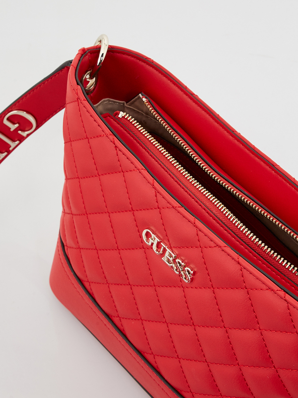 GUESS Sac  Bandoulire Capitonn Illy Rouge Photo principale