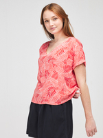 ONLY Blouse Imprime Coupe Loose Rose