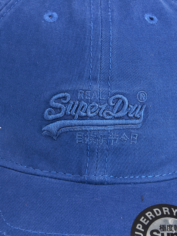 SUPERDRY Casquette Baseball Logo Brod Ton Sur Ton Bleu Photo principale