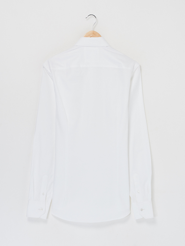 CAMBRIDGE LEGEND Chemise Slim 100% Coton Uni Blanc Photo principale
