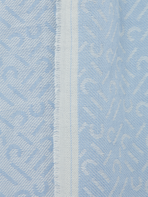 ESPRIT Maxi charpe En Tissu Jacquard 100% Coton Bleu ciel Photo principale