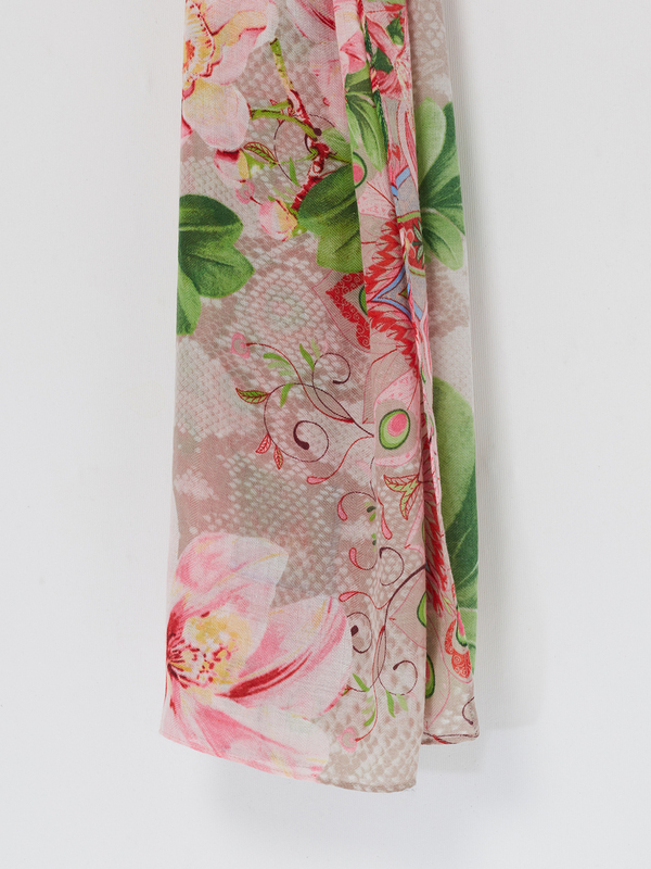 DESIGUAL charpe Imprime Fleurs Rose Photo principale