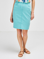 DIANE LAURY Jupe Droite Stretch Bleu turquoise