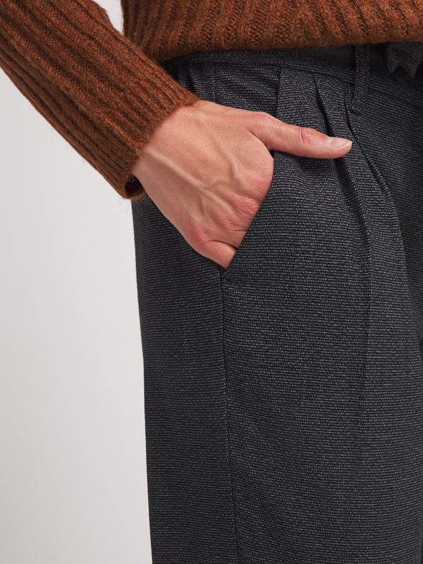 ONLY Pantalon De Ville Coupe Carotte Taille Confort Gris Photo principale