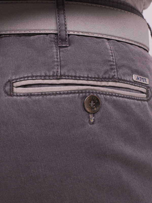 MEYER Pantalon Chino En Coton Gris Photo principale