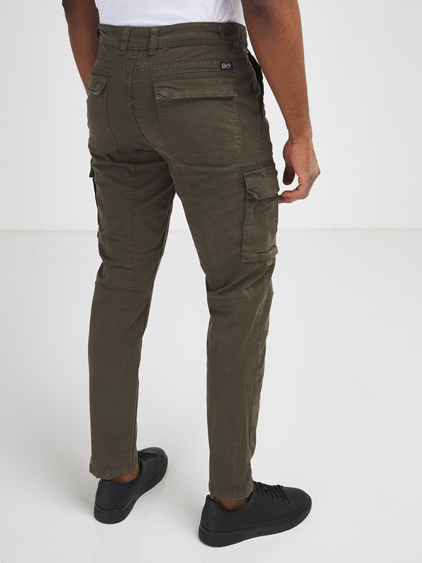 PETROL INDUSTRIES Pantalon Cargo Coton Stretch Vert Photo principale