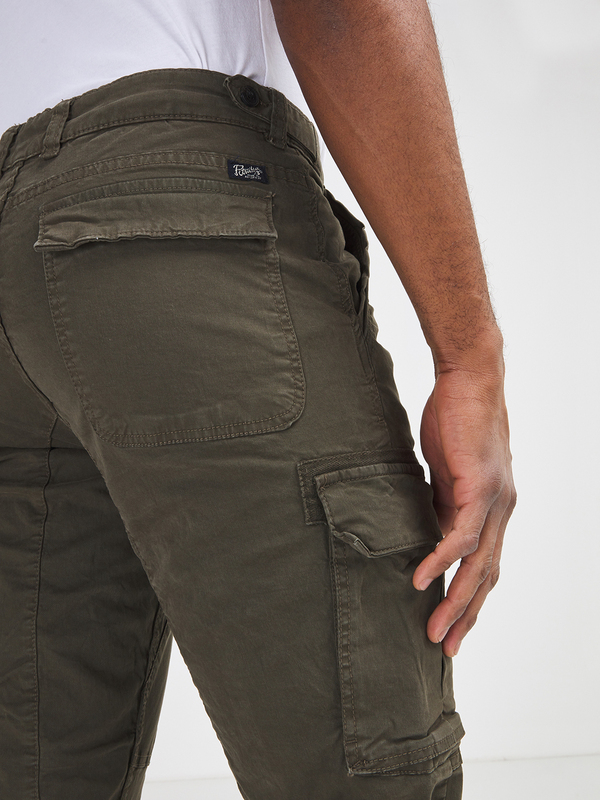 PETROL INDUSTRIES Pantalon Cargo Coton Stretch Vert Photo principale