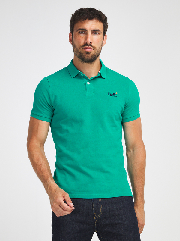 SUPERDRY Polo Superdry Classic Pique Vert 1015434