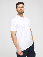 MEXX Polo En Jersey Coton Stretch Uni Blanc