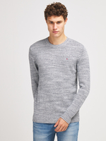 TOMMY JEANS Pull 100% Coton Bio Chin Gris