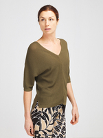 COMMA Pull En Maille Fantaisie Coupe Loose Vert