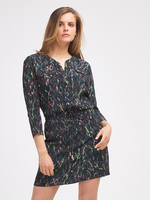 ONE STEP Robe Taille Basse Imprime No-camouflage Noir