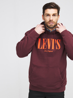 LEVI'S Sweat-shirt  Capuche Avec Logo Rouge bordeaux