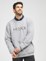 MEXX Sweat-shirt Logo Gris Moyen