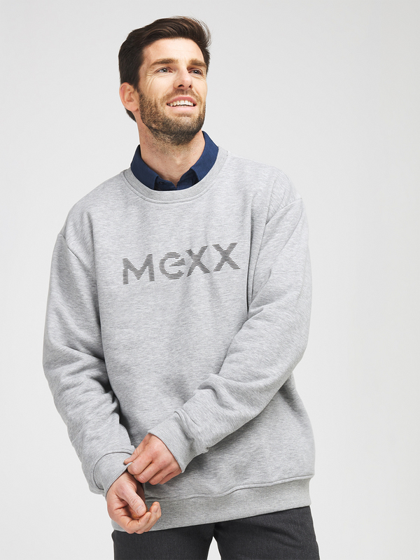 MEXX Sweat-shirt Logo Gris Moyen Photo principale