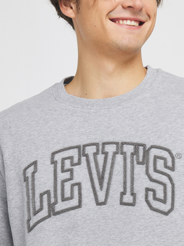 LEVI'S Sweat-shirt Logo Bouclette Levis Chinele Midtone Heather Photo principale