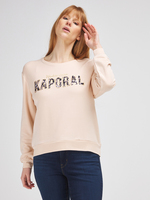 KAPORAL Sweat-shirt Logo Fleuri Rose