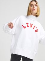 LEVI'S Sweat-shirt Loose Col Montant Blanc