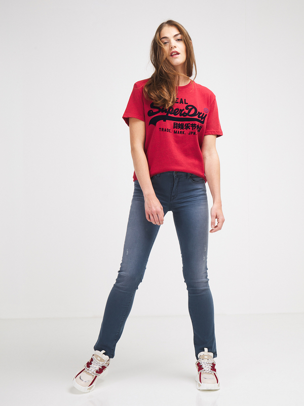 LEVI'S Tee-shirt Cropped Logo Rouge Photo principale