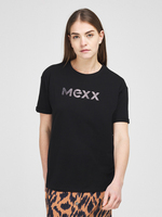 MEXX Tee-shirt Coton Bio Logo Ton Sur Ton Noir