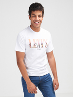 LEVI'S Tee-shirt Logo Coupe Confort Blanc