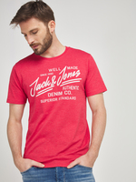 JACK AND JONES Tee-shirt Logo Rouge