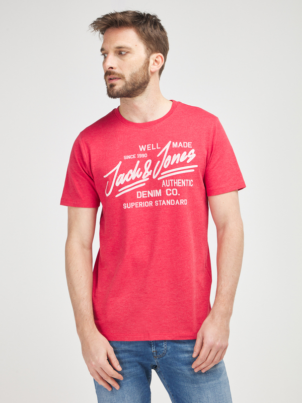 JACK AND JONES Tee-shirt Logo Rouge Photo principale