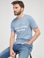 JACK AND JONES Tee-shirt Logo Bleu ciel