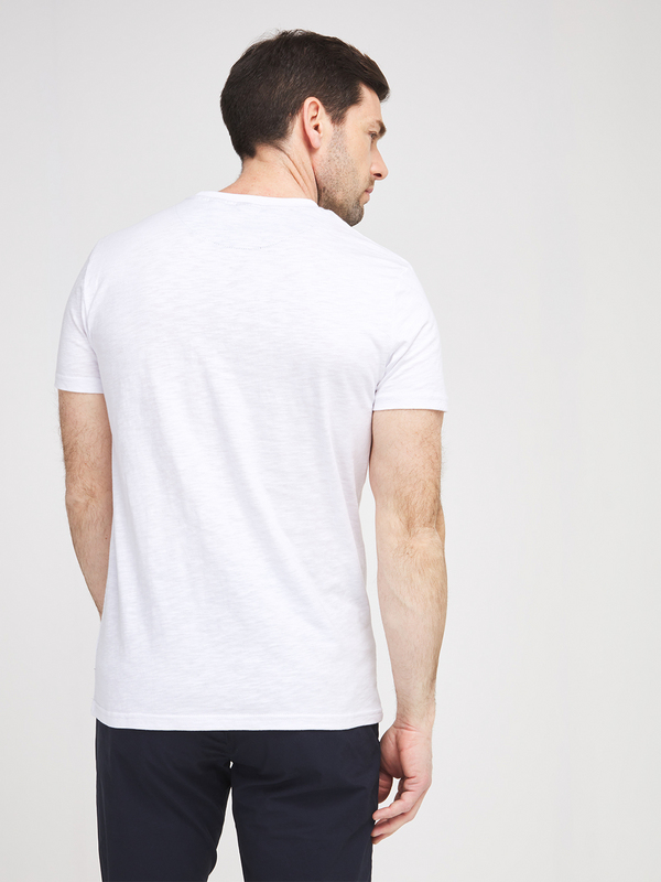 LE TEMPS DES CERISES Tee-shirt Poche Plaque Imprime Blanc Photo principale