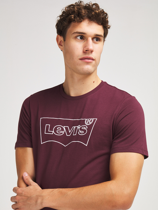LEVI'S Tee-shirt Logo Rouge grenat Photo principale