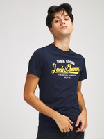 JACK AND JONES Tee-shirt Logo Bleu marine