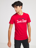 JACK AND JONES Tee-shirt Logo Rouge