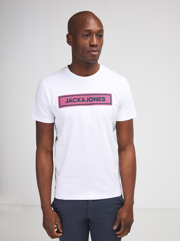 JACK AND JONES Tee-shirt Logo Blanc Photo principale