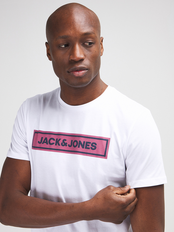 JACK AND JONES Tee-shirt Logo Blanc Photo principale