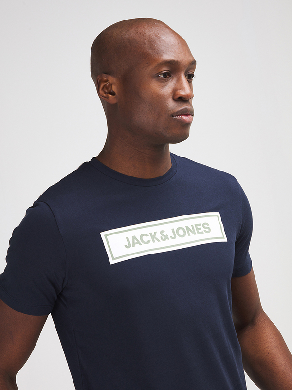 JACK AND JONES Tee-shirt Logo Bleu marine Photo principale