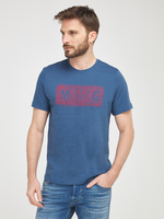 MUSTANG Tee-shirt Logo Bleu