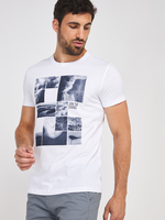 ESPRIT Tee-shirt Motif Plac Blanc