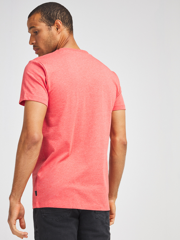 ESPRIT Tee-shirt 100% Coton Bio Uni Rouge Photo principale