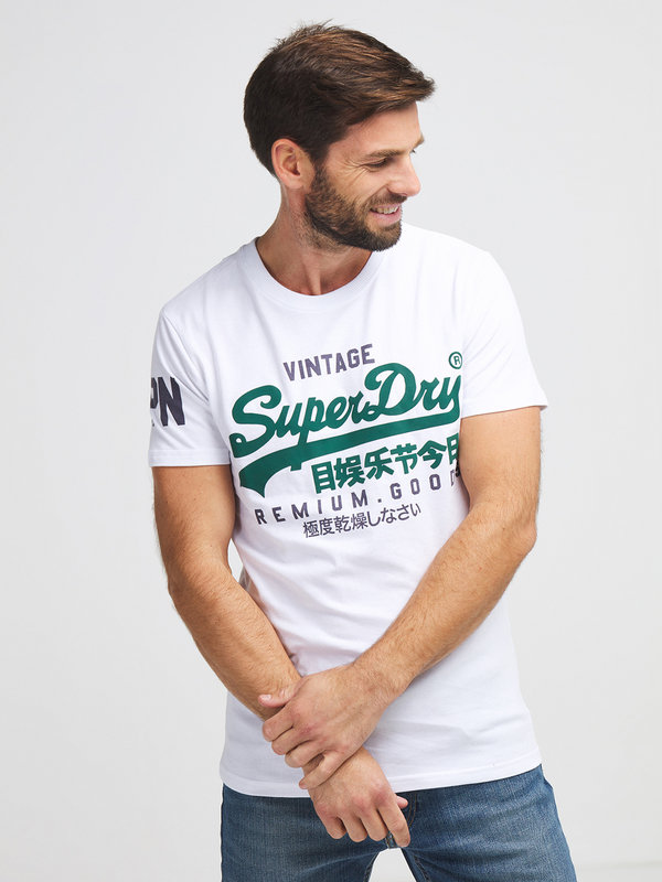 SUPERDRY Tee-shirt En Polycoton Blanc 1016987