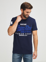 SUPERDRY Tee-shirt En Polycoton Bleu marine