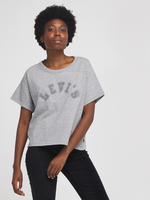 LEVI'S Tee-shirt Cropped Logo Bouclette Levis Tonal Varsity Logo Smokestack