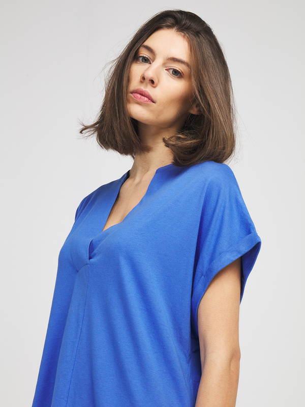 C EST BEAU LA VIE Tee-shirt Oversized Uni Bleu Photo principale