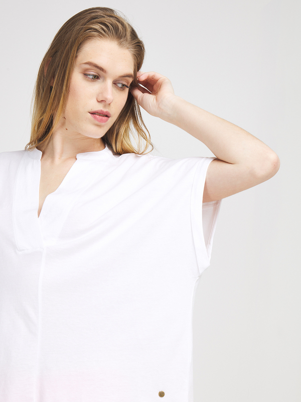 C EST BEAU LA VIE Tee-shirt Oversized Uni Blanc Photo principale