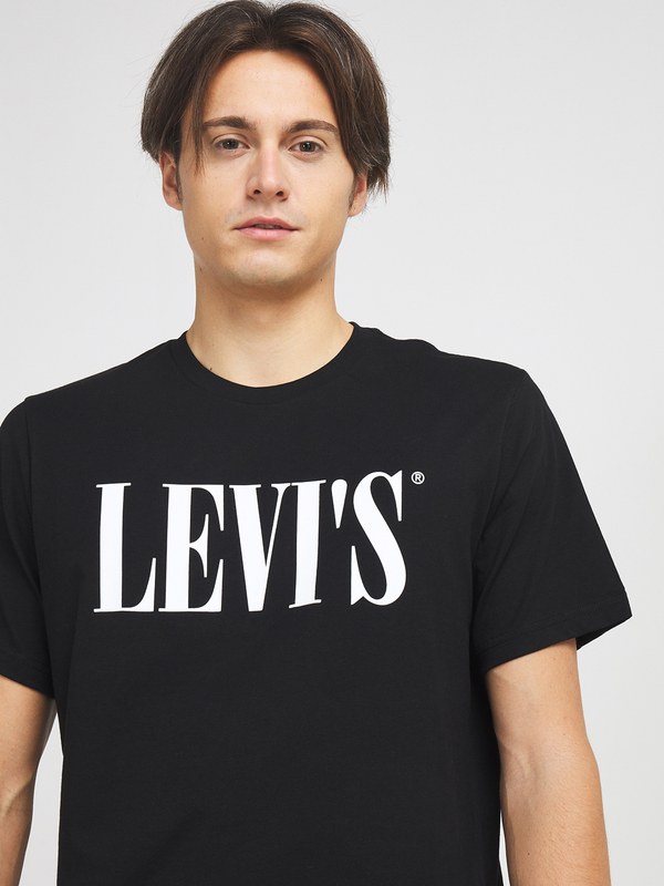 LEVI'S Tee-shirt Logo Levis Srt Serif Black Photo principale